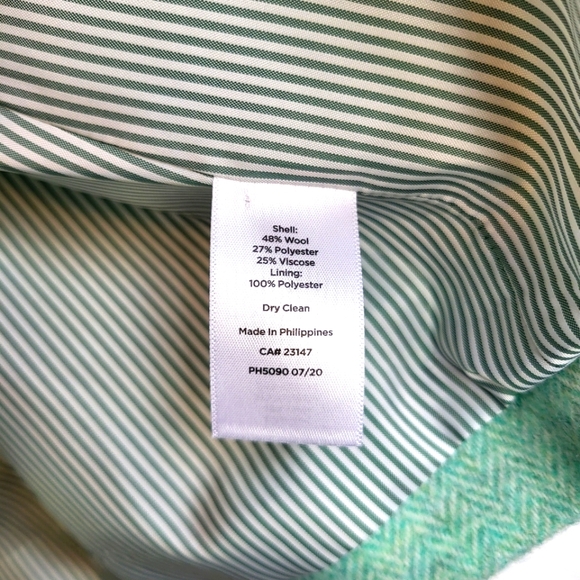 Talbots mint wool jacket size 12 - Picture 7 of 7